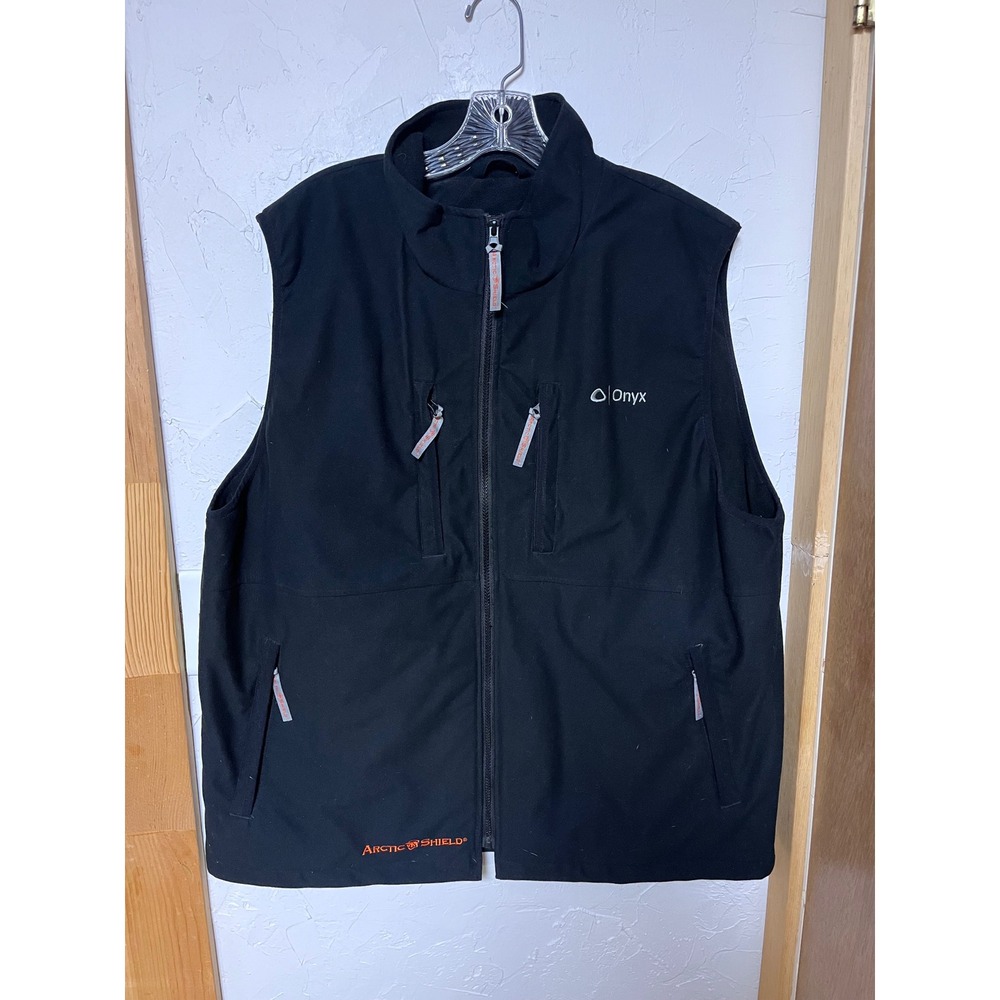 Onyx Arctic Shield Mens Black Softshell Re-Tain Insulated Vest XL